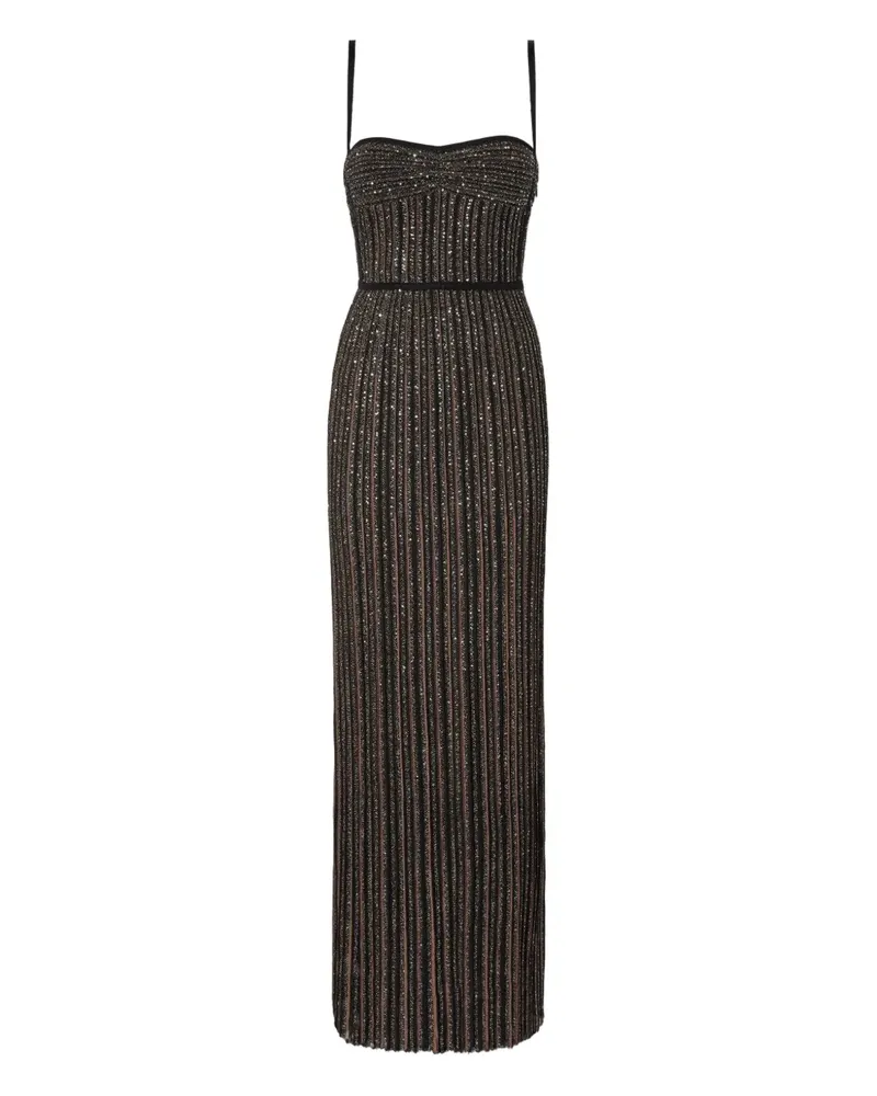 Missoni Verziertes Maxikleid - Schwarz Schwarz