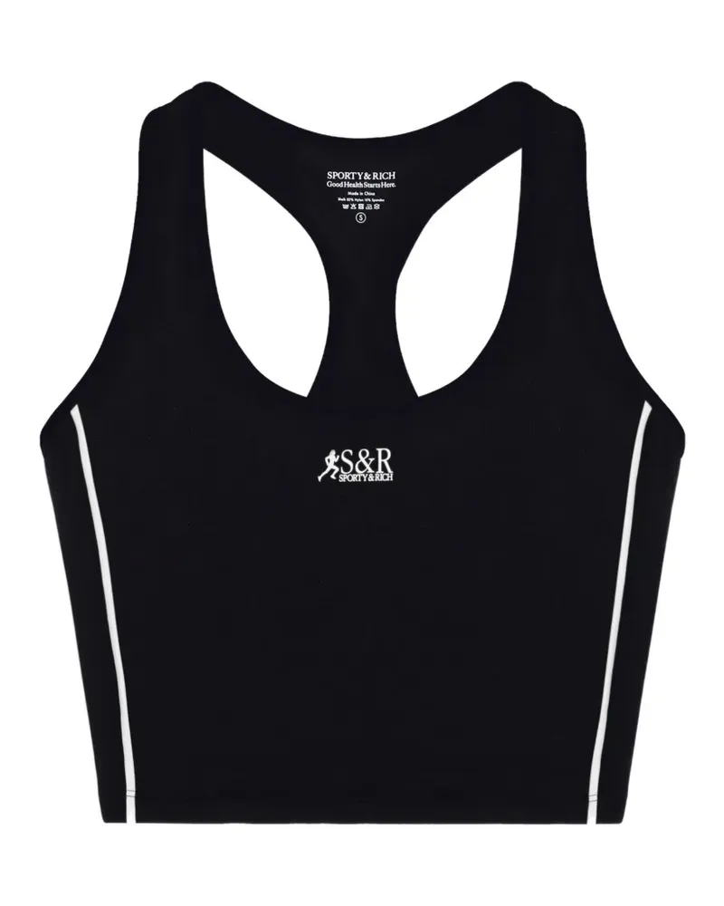 SPORTY & RICH SR Runner Sports Tanktop - Schwarz Schwarz