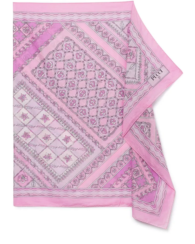 Emilio Pucci Pareo mit Festa-Print - Rosa Rosa