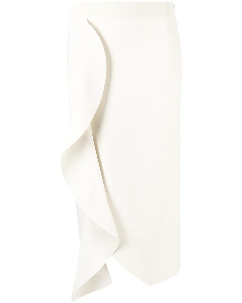 Alexander McQueen Hoch sitzender Bleistiftrock - Weiß Weiß