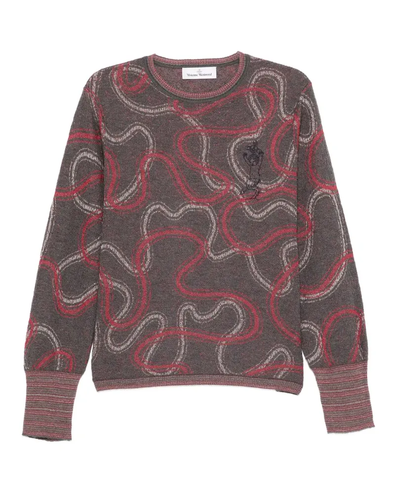 Vivienne Westwood Pullover mit Orb-Stickerei - Grau Grau