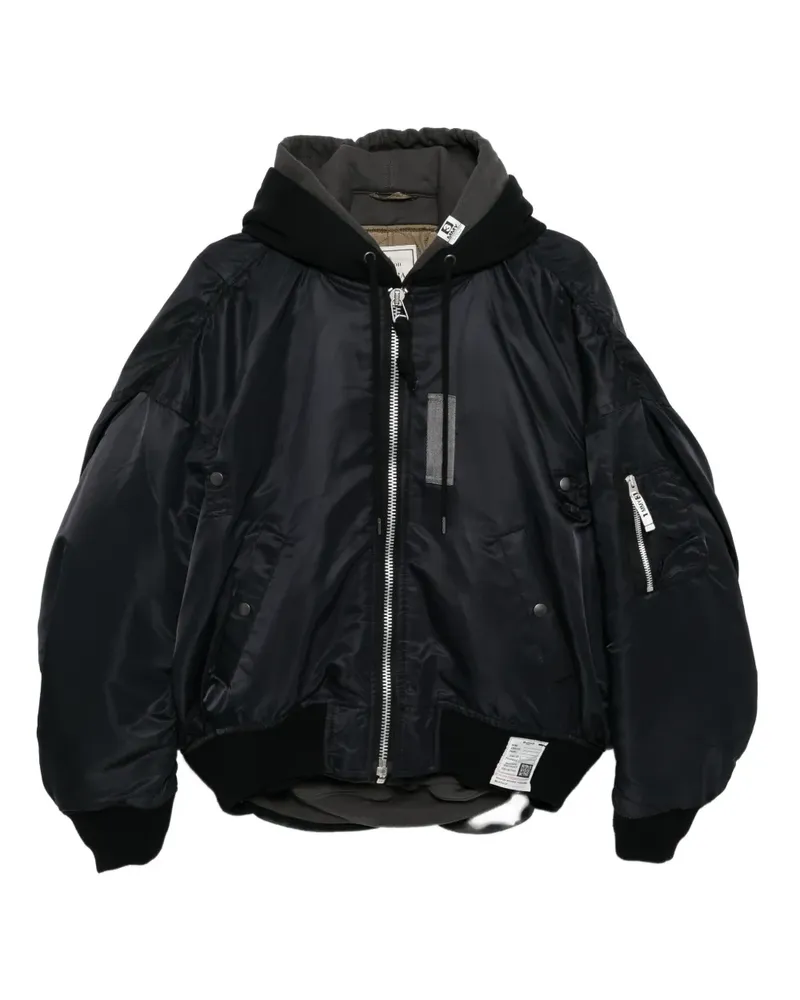 MIHARAYASUHIRO Jacke im Layering-Look - Schwarz Schwarz
