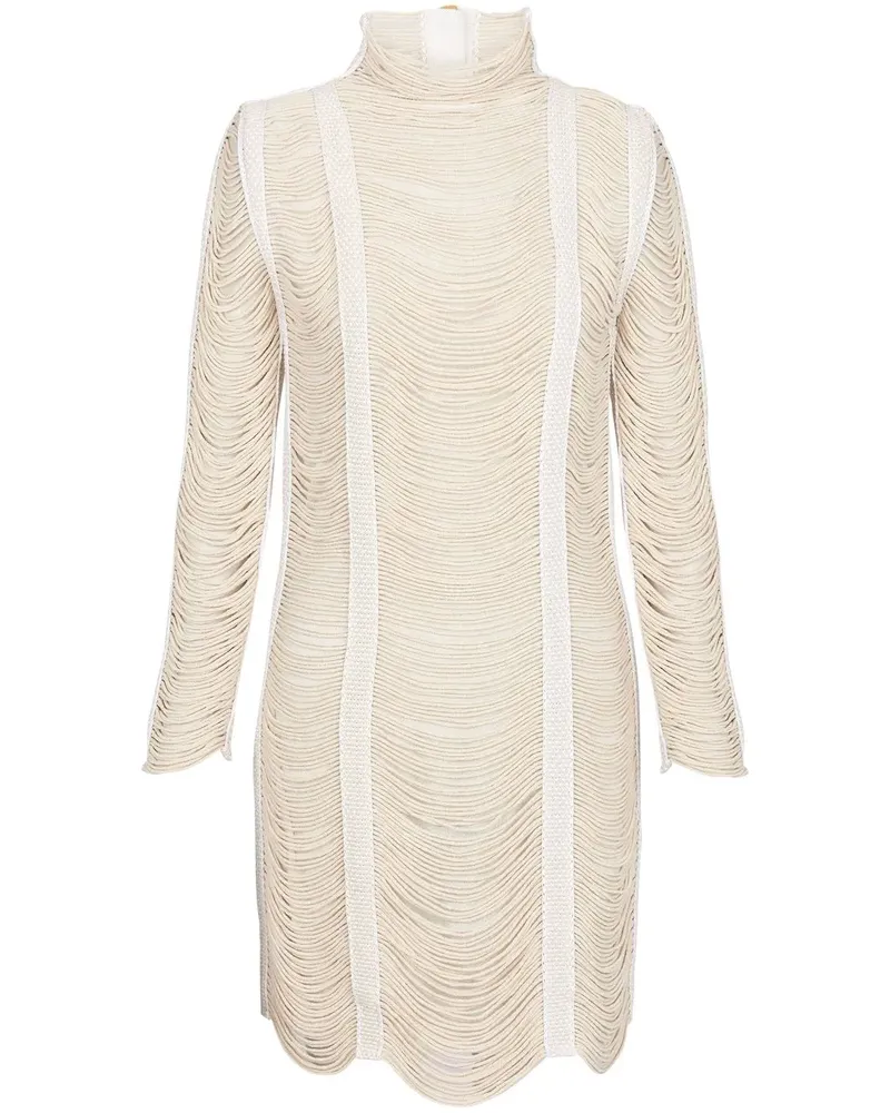 Balmain Gestricktes Minikleid - Nude Nude