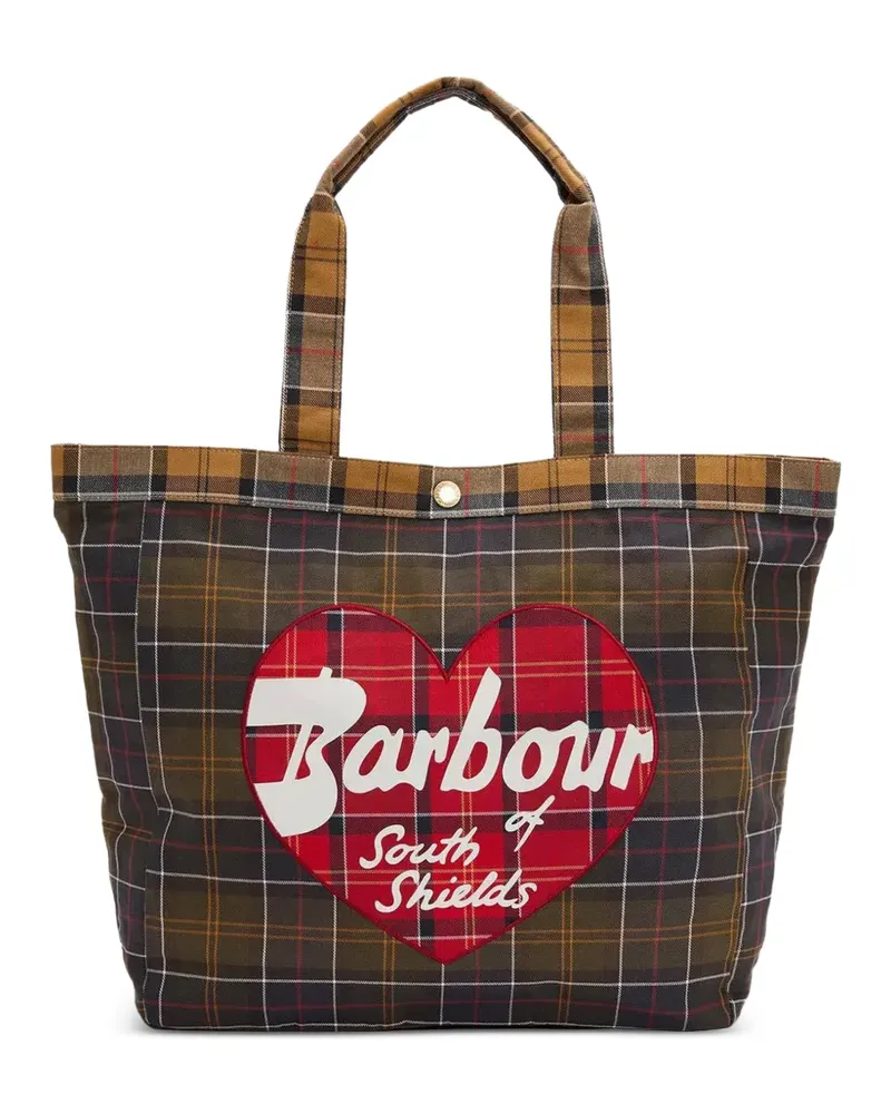 Barbour Großer Tote Bag mit Schottenkaro - Braun Braun
