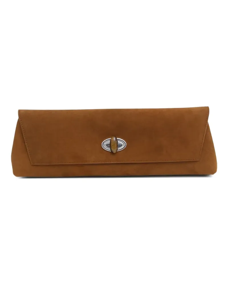 Christopher Esber Buki Clutch mit Drehverschluss - Braun Braun