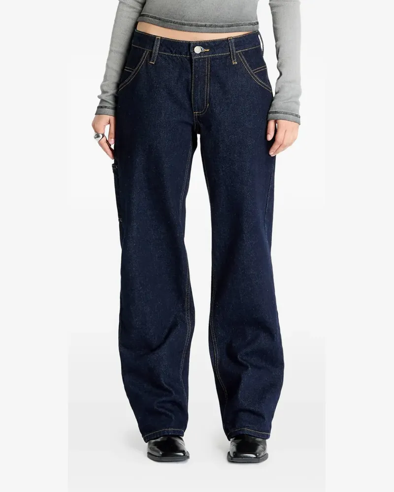 Guess logo-embroidered jeans - Blau Blau