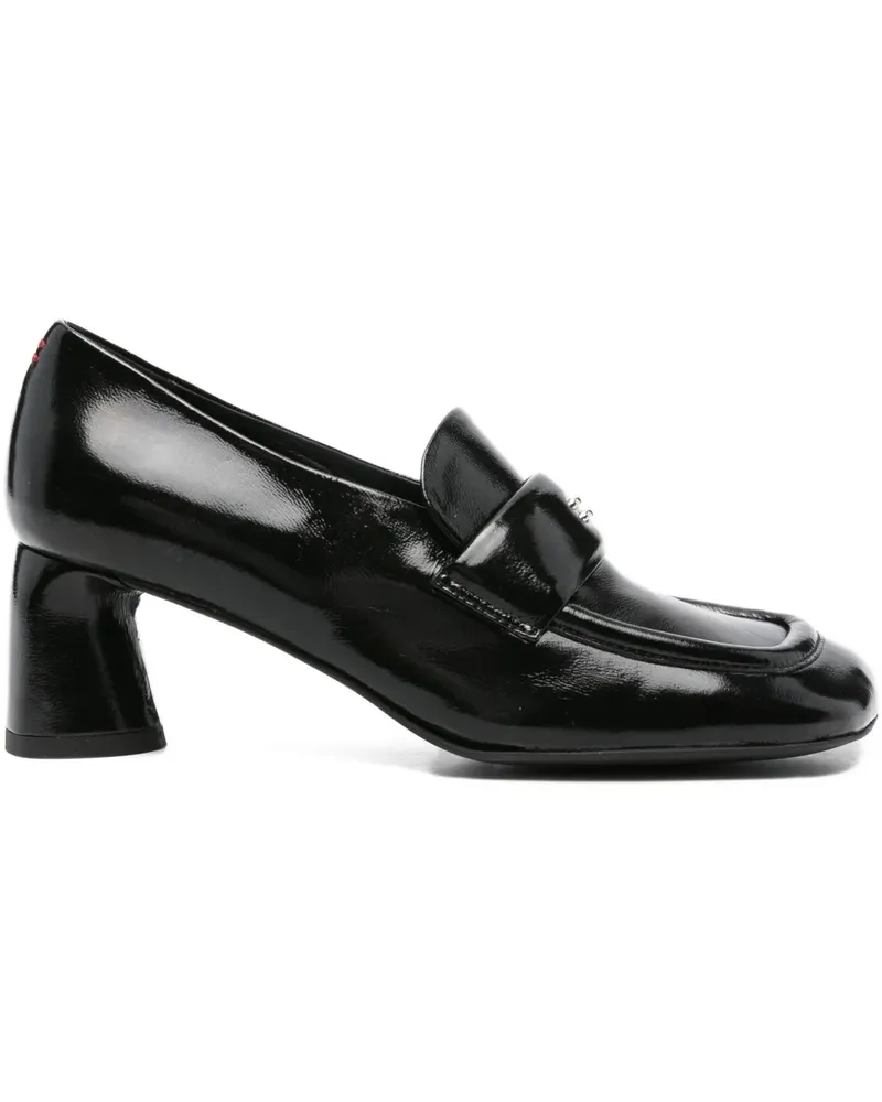 HALMANERA Loafer mit Blockabsatz 55mm - Schwarz Schwarz
