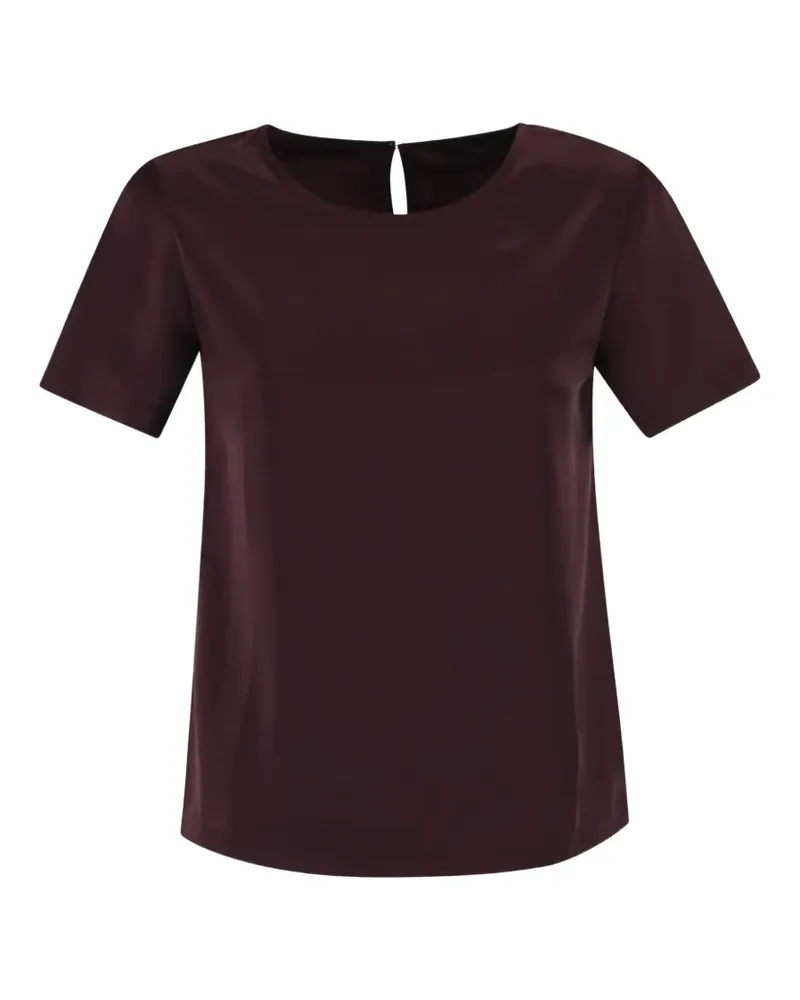 Max Mara Texturierte Bluse - Rot Rot