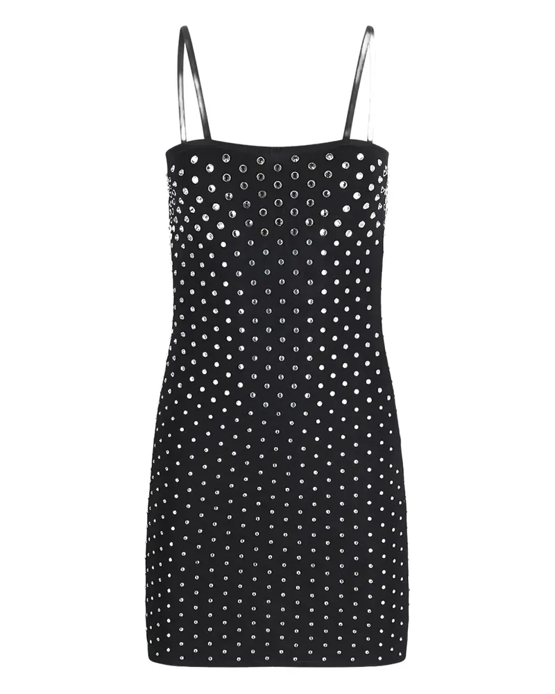 Blumarine Minikleid mit Kristallen - Schwarz Schwarz