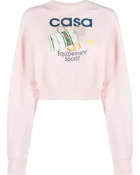 Casablanca Paris Sweatshirt mit Equipment Sportif-Print Rosa