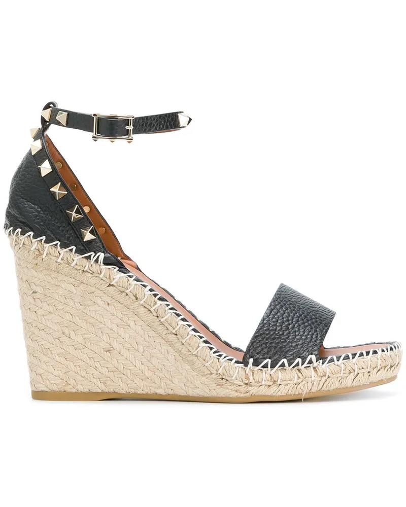 Valentino Garavani Double Rockstud Sandalen 105mm - Schwarz Schwarz