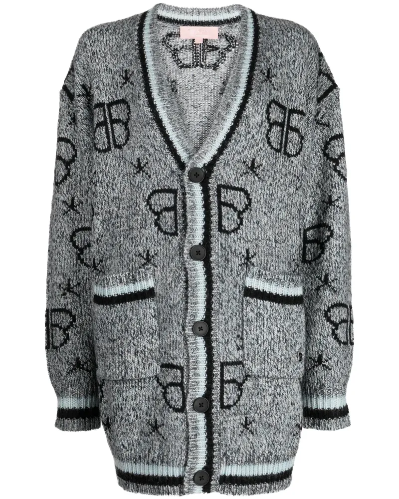 BAPE Cardigan mit Monogramm - Blau Blau