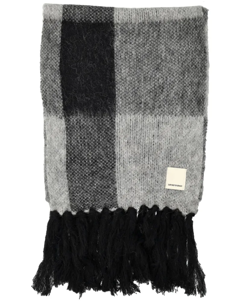 Emporio Armani wool scarf Schwarz