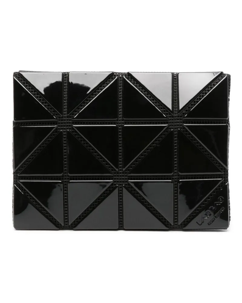 Issey Miyake Kartenetui mit geometrischen Einsätzen - Schwarz Schwarz