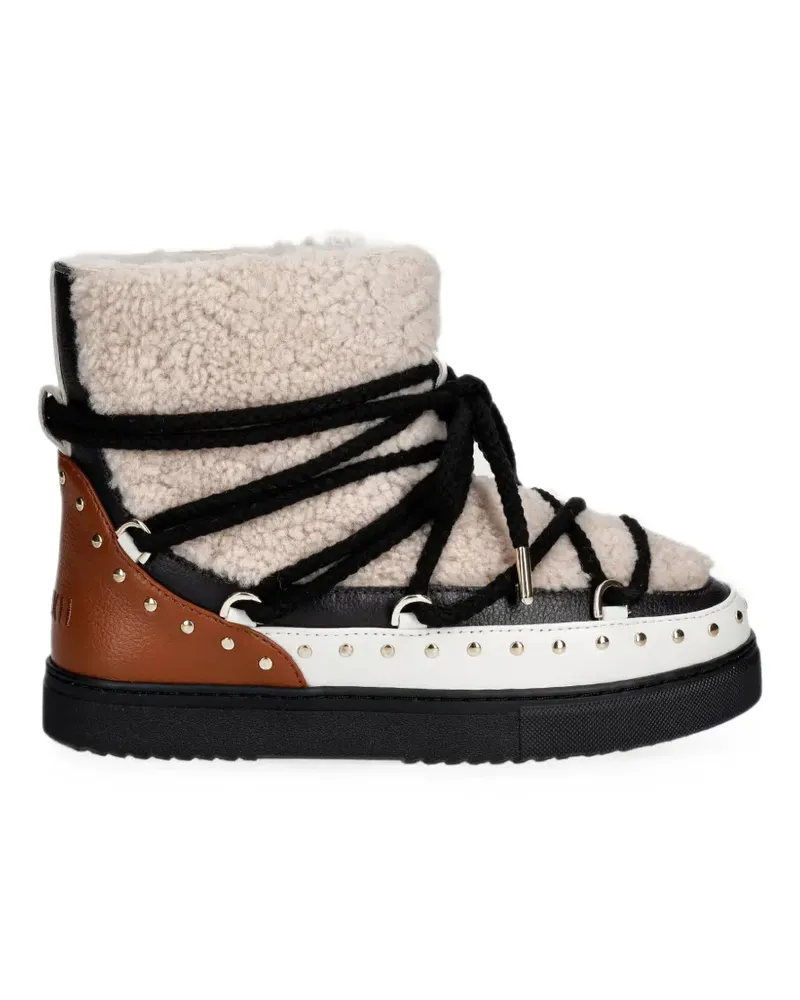 INUIKII Curly Rock studded ankle boots - Nude Nude