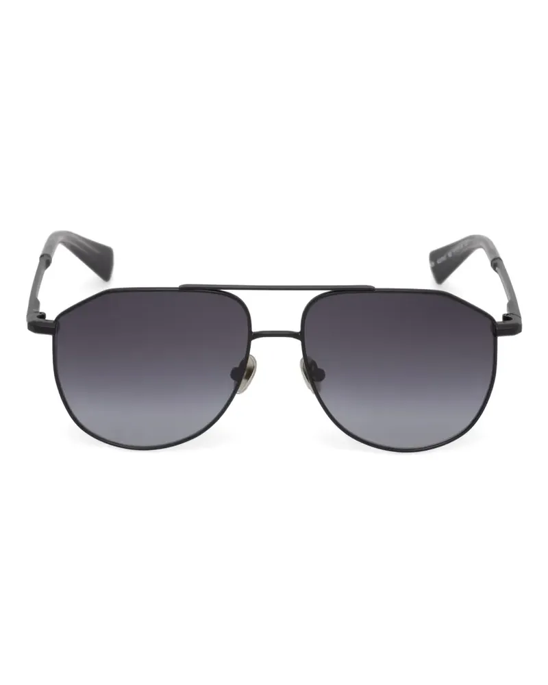 AllSaints double-bridge pilot sunglasses - Schwarz Schwarz