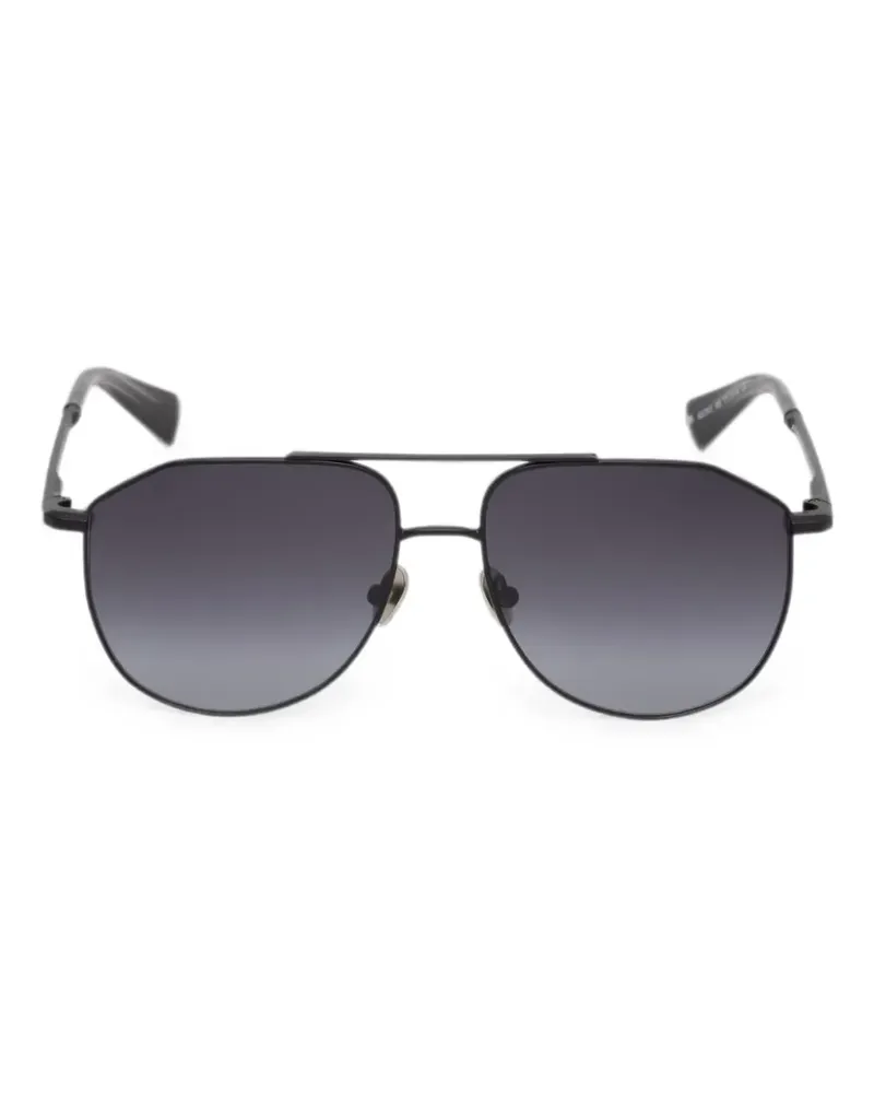 AllSaints double-bridge pilot sunglasses - Schwarz Schwarz