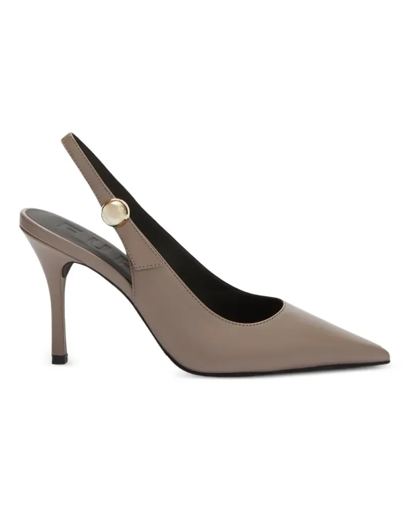 Furla Sfera pointed-toe slingback pumps - Braun Braun
