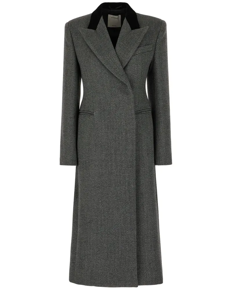 SPORTMAX Liuto Mantel - Grau Grau
