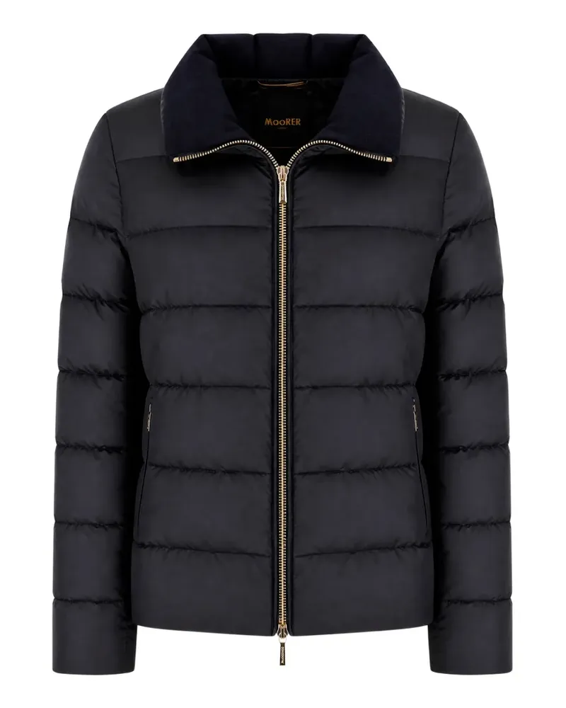 MOORER Argentea quilted puffer jacket - Blau Blau