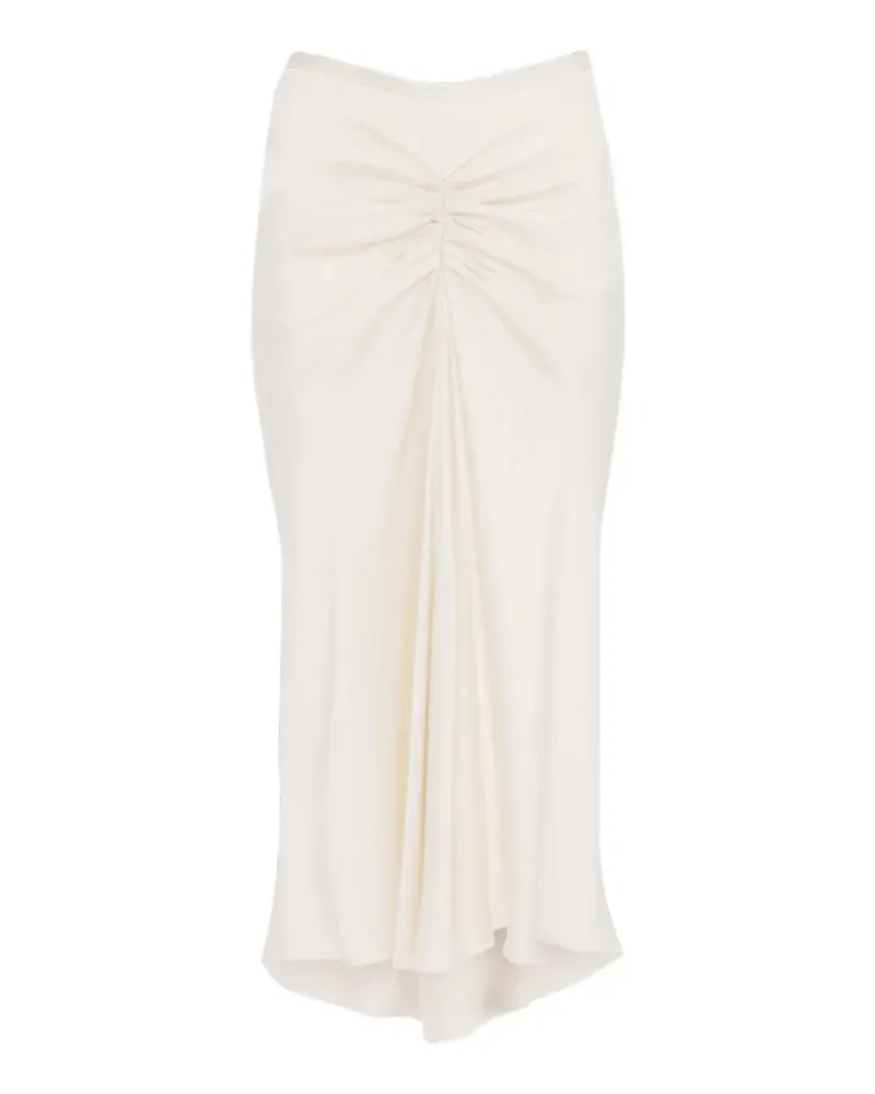 Victoria Beckham Bela asymmetric midi skirt - Nude Nude