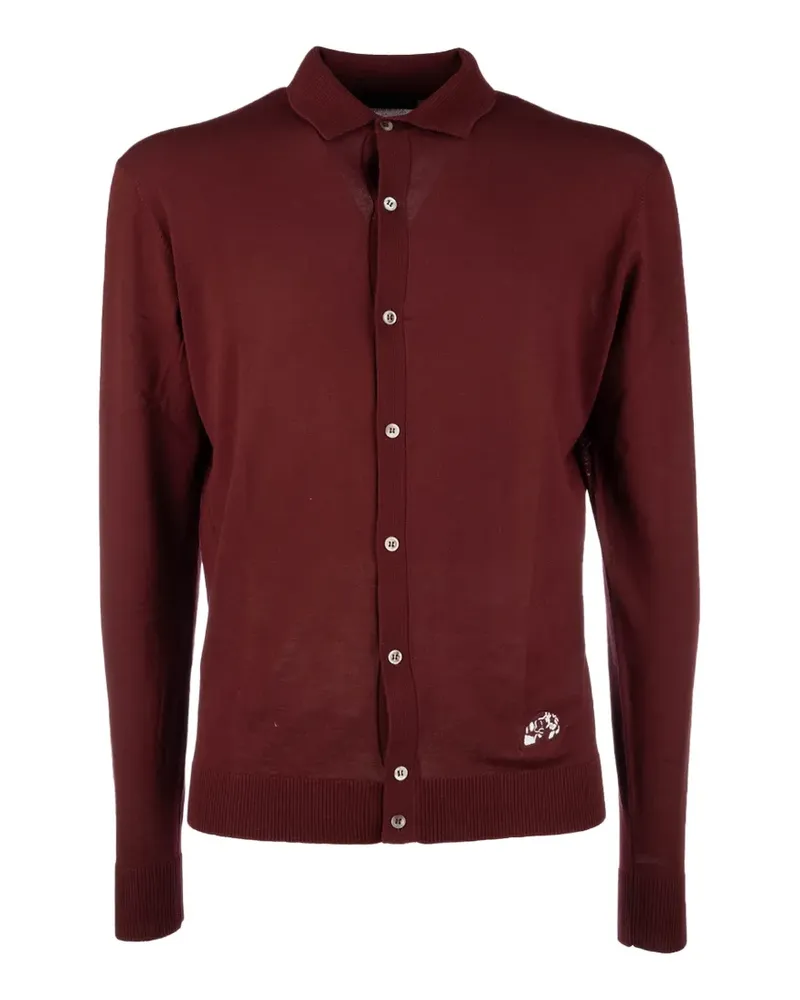 Gabriele Pasini embroidered collared cardigan - Rot Rot