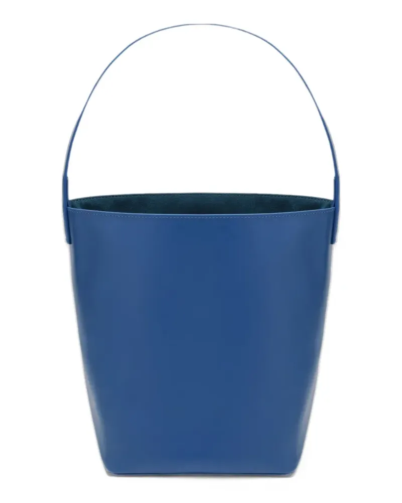 AURALEE small leather tote bag - Blau Blau