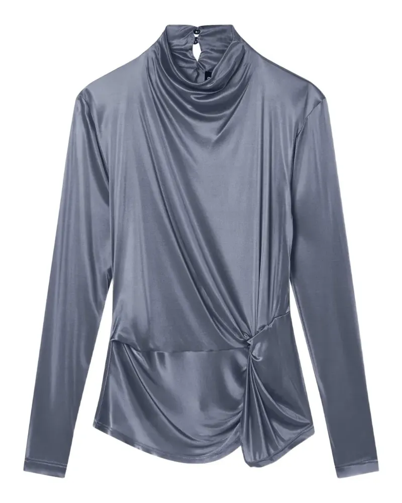 Giorgio Armani Drapiertes Top - Grau Grau