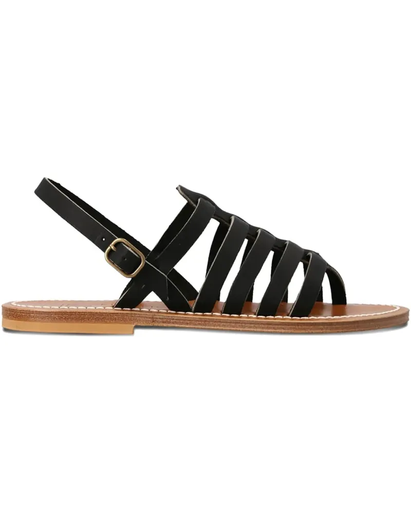 K.Jacques  Homere Sandalen mit Knöchelriemen - Schwarz Schwarz