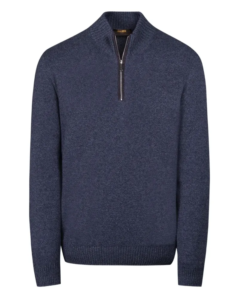 MOORER Osmund-Cws high-neck sweater - Blau Blau
