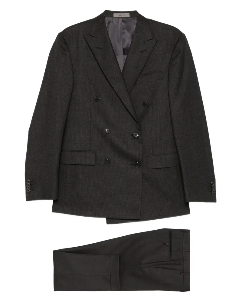 Corneliani Doppelreihiges Sakko - Schwarz Schwarz