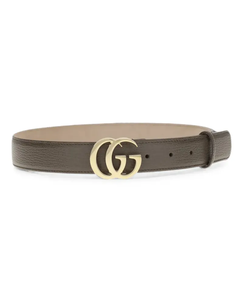 Gucci GG grained leather belt - Braun Braun