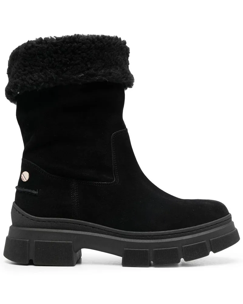 Tommy Hilfiger Shearling-Stiefel Schwarz