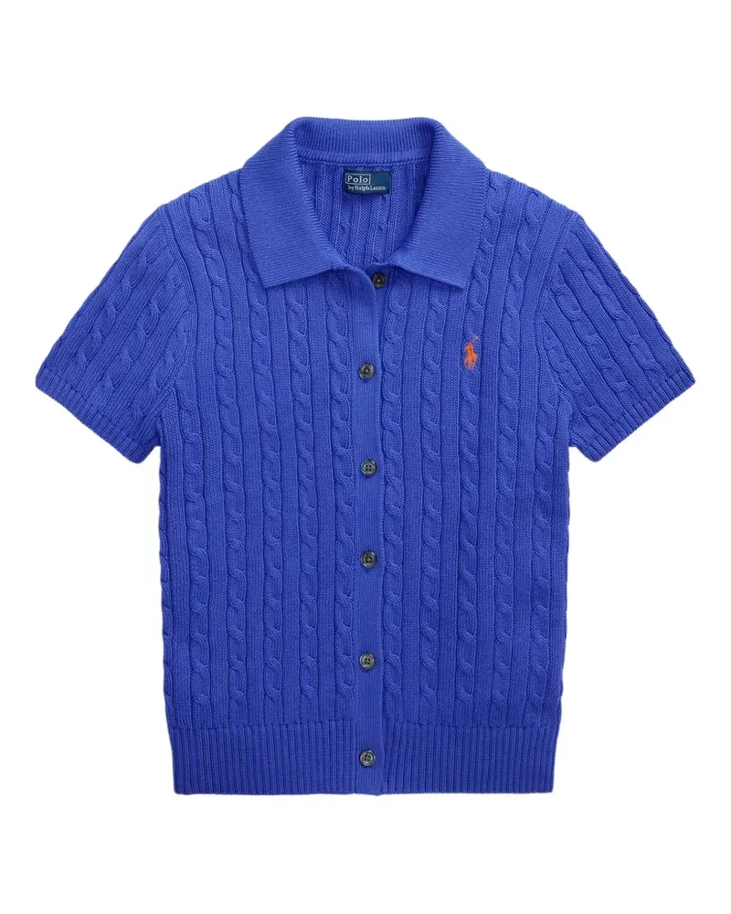 Ralph Lauren Oberteil mit Zopfmuster - Blau Blau