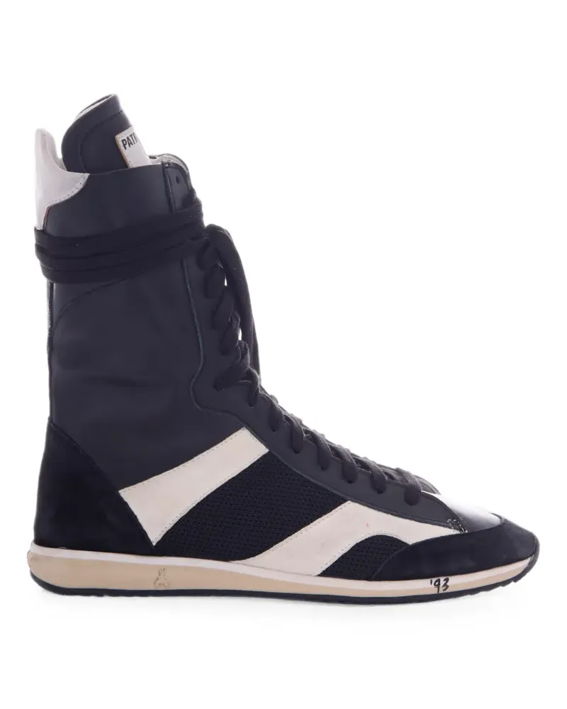 Patrizia Pepe High-Top-Sneakers mit Kontrasteinsätzen - Schwarz Schwarz