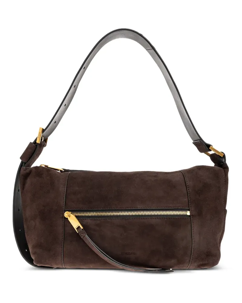 AllSaints Schultertasche aus Wildleder - Braun Braun