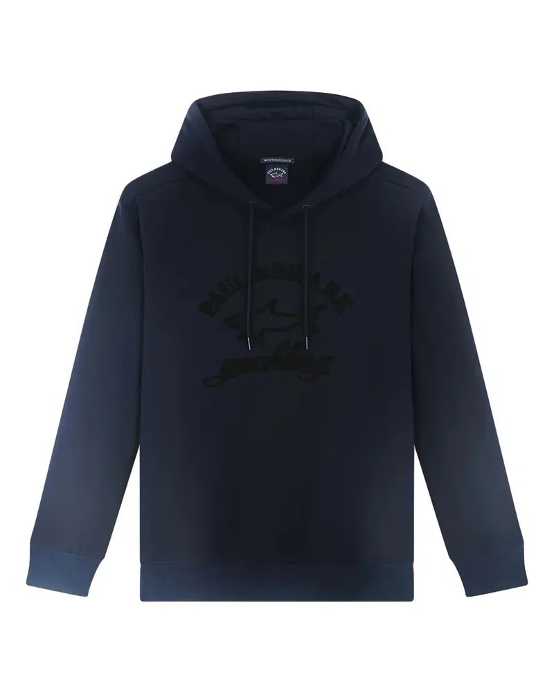 Paul & Shark Hoodie mit Hai-Print - Blau Blau