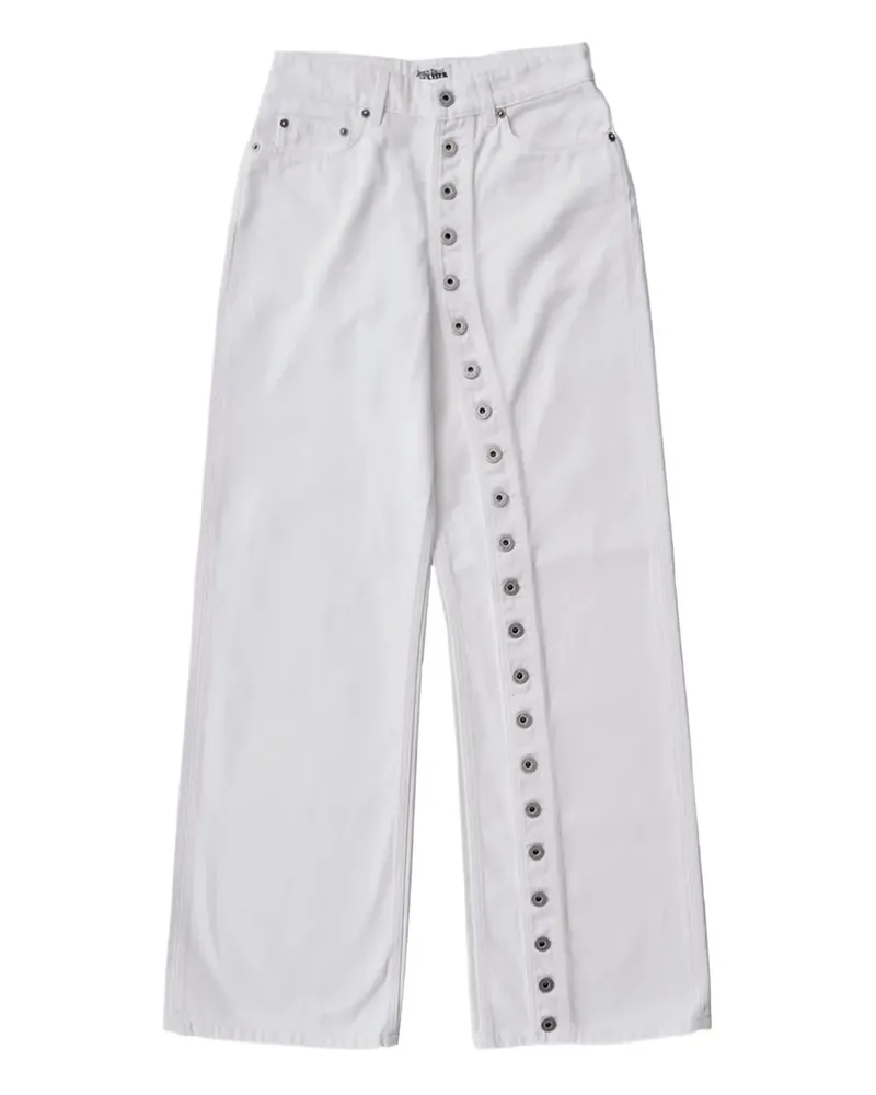 Jean Paul Gaultier Geknöpfte Jeans - Weiß Weiß