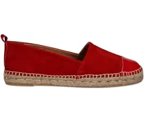 Espadrilles aus Wildleder - Rot