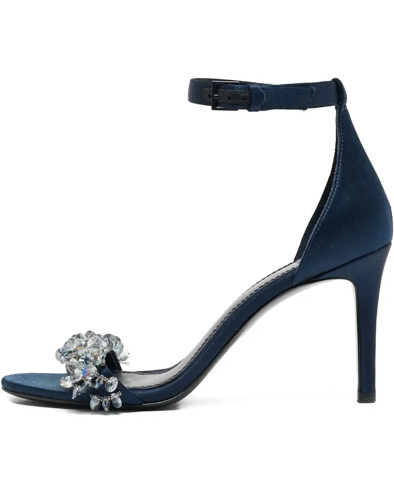 Tory Burch Pre-owned Sandalen mit Kristallverzierung 110mm - Blau Blau