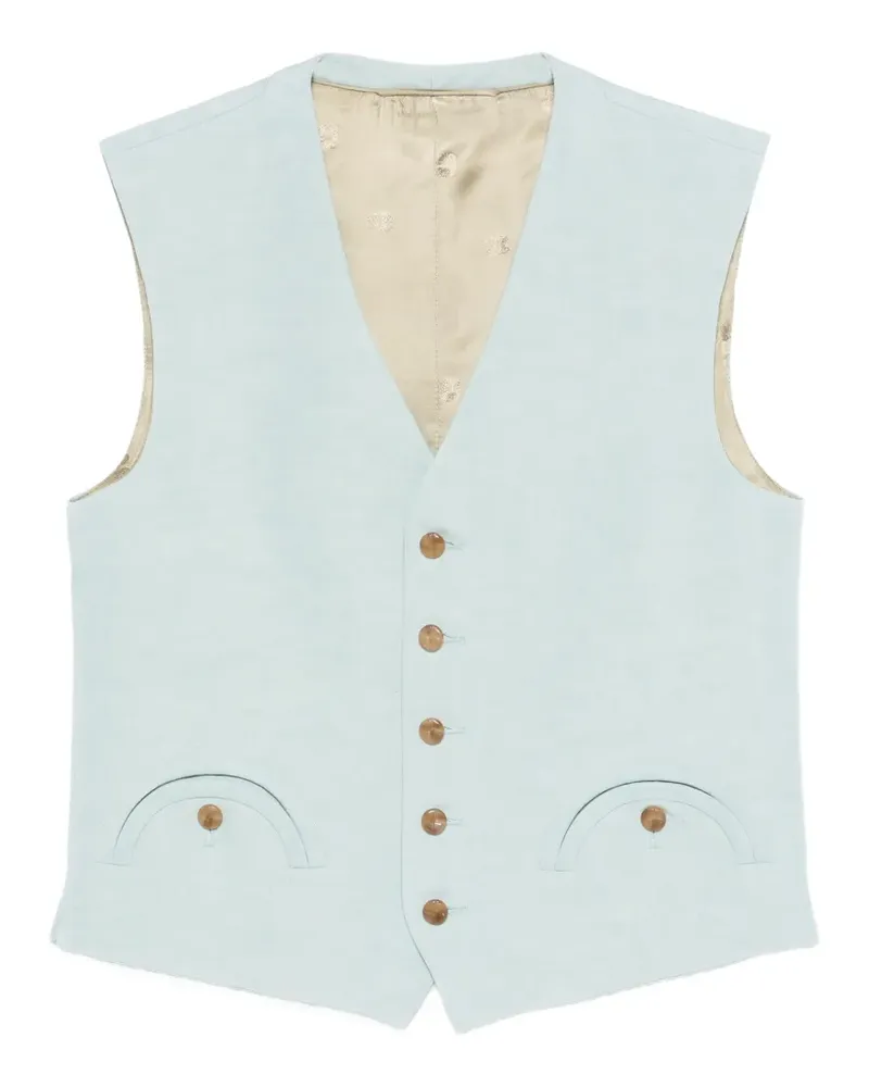 Blazé Milano buttoned waistcoat - Blau Blau