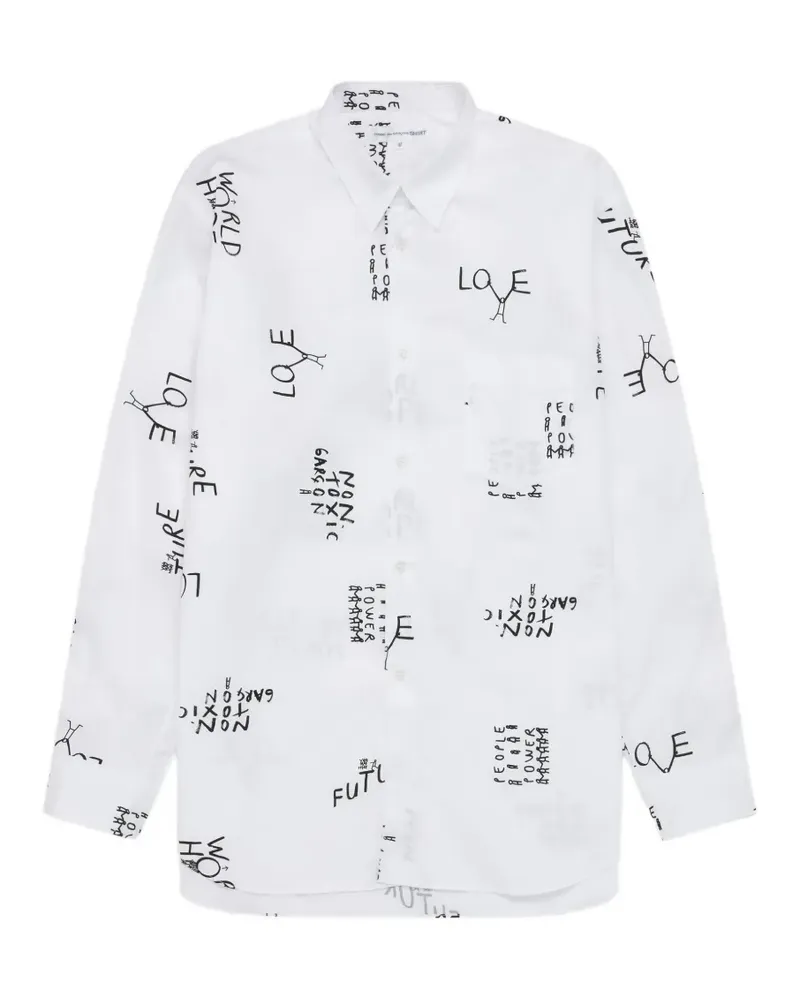 Comme des Garçons printed shirt - Weiß Weiß