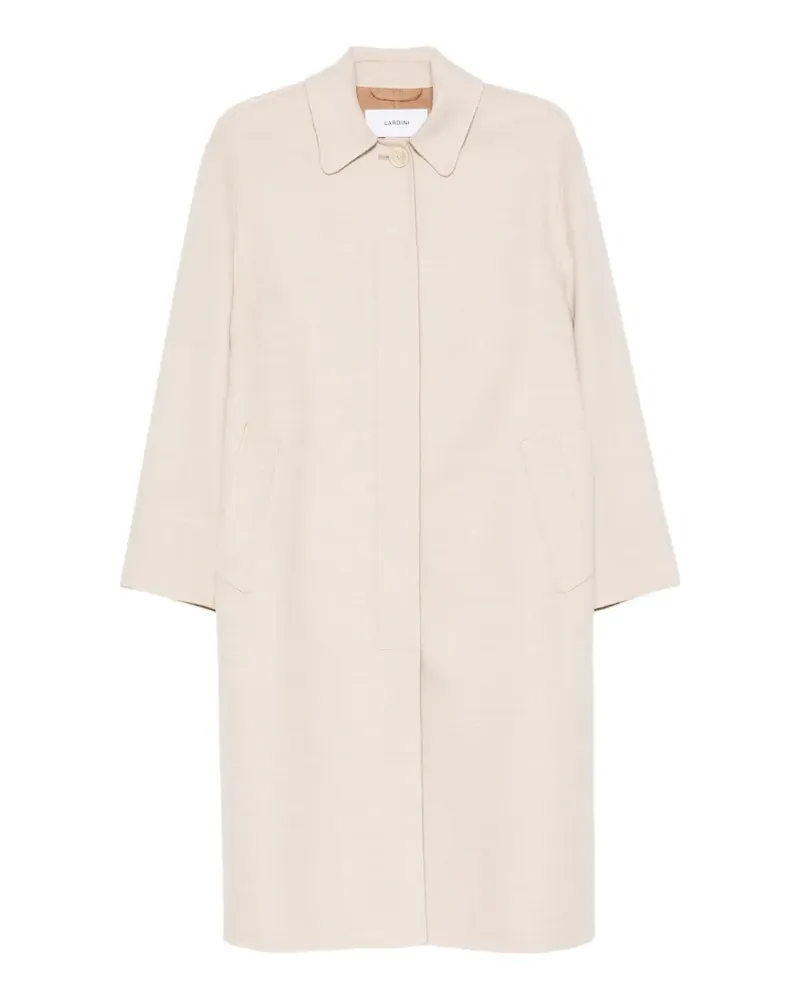 LARDINI Pierre concealed-front coat - Nude Nude