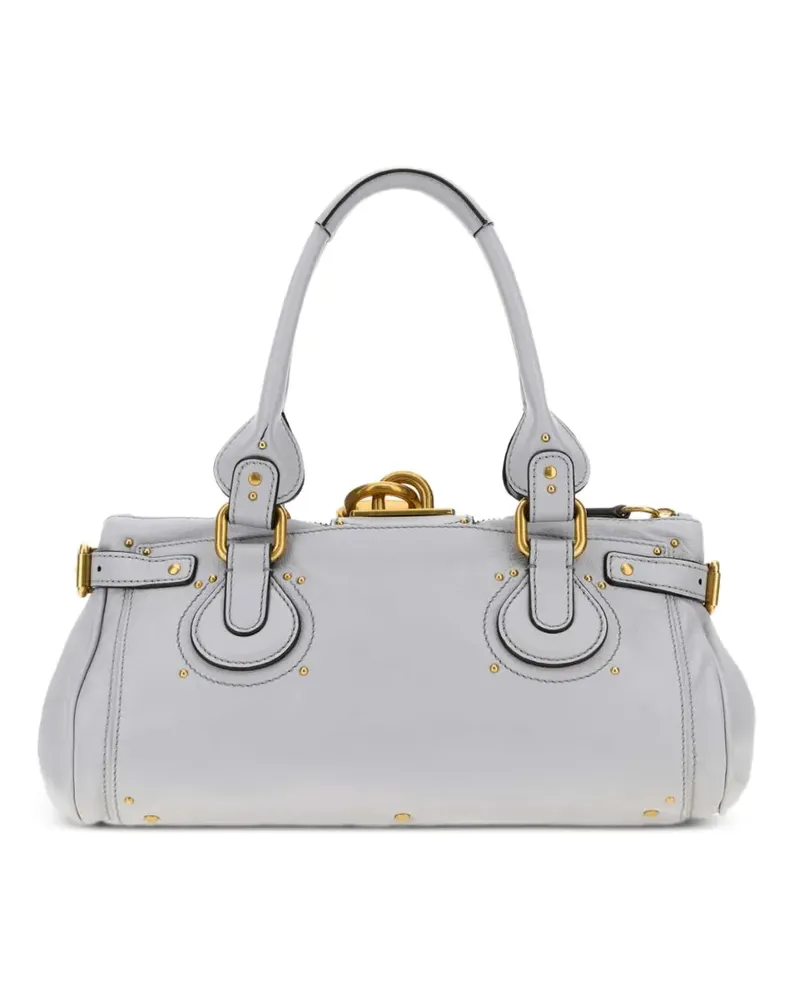 Chloé Paddington Tasche aus gekörntem Leder - Grau Grau
