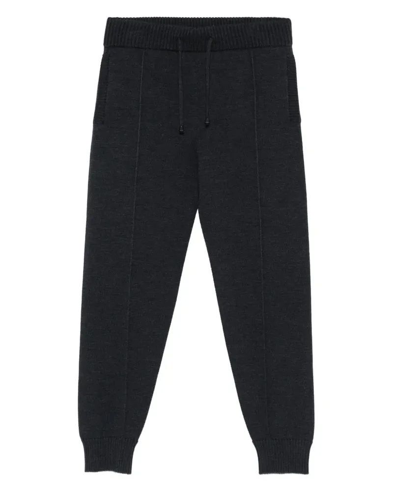 Drumohr  Gerippte Merino-Jogginghose - Grau Grau