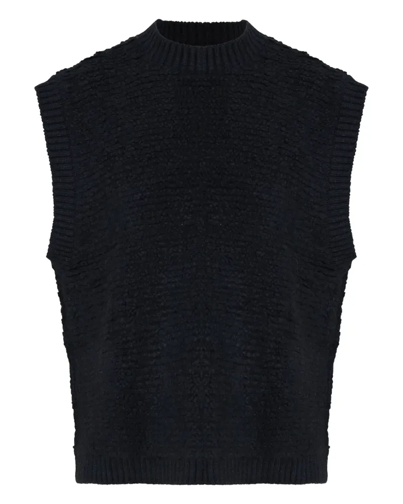 Osklen Pullunder mit Logo-Applikation - Schwarz Schwarz