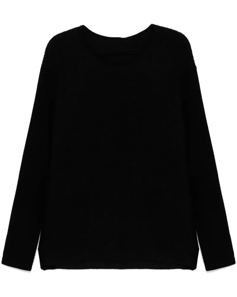 Label Under Construction Pullover mit Rundhalsausschnitt - Schwarz Schwarz