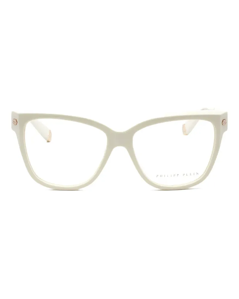Philipp Plein Brille mit eckigem Gestell - Weiß Weiß