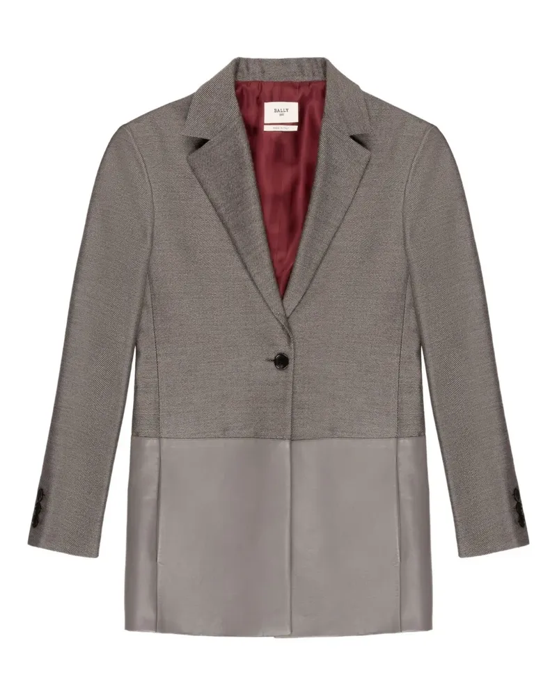 Bally Sakko mit Kontrasteinsatz - Grau Grau