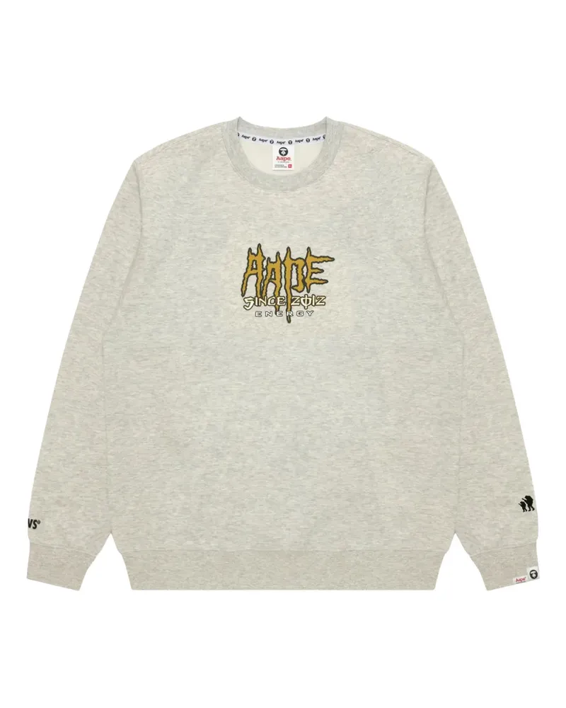 BAPE Sweatshirt mit grafischem Print - Grau Grau